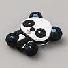 Panda Silicone Beads SIL-WH0002-82A-2