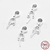 Anti-Tarnish Rhodium Plated Sterling Silver Pendant Bails STER-E050-02P-3