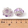 Sparkling Acrylic Rhinestone Round Beads OACR-NH0002-01B-07-3
