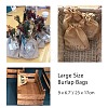 Burlap Packing Pouches Drawstring Bags ABAG-BC0001-04-4