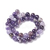 Natural Chevron Amethyst Beads Strands G-I222-10mm-01-2