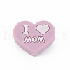 Mother's Day Food Grade Eco-Friendly Silicone Focal Beads SIL-N002-10D-1