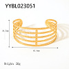 Hollow Stainless Steel Cuff Bangles for Women BS9100-2-1