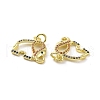 Brass Micro Pave Colorful Cubic Zirconia Pendants KK-E068-VF105-3