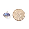 Electroplate Glass Beaded Pendants PALLOY-JF01588-3