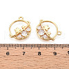 Brass Micro Pave Cubic Zirconia Pendants KK-N263-75B-G-3