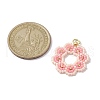 Seed Beads Beaded Charms PALLOY-MZ00205-02-2