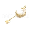 Brass Micro Pave Cubic Zirconia Pendants KK-K401-29G-03-2