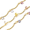 Brass Flat Round Bar Link Chains CHS-H112-17G-1