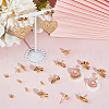 Beebeecraft 12Pcs Bowknot Brass Stud Earring Findings KK-BBC0011-92G-4