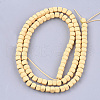 Spray Painted Non-magnetic Synthetic Hematite Beads Strands G-T116-14-07-2
