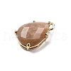 Gemstone Faceted Pendants G-M431-16G-3