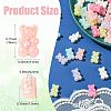 50Pcs Opaque Plating Acrylic Beads SACR-CJC0009-C-2