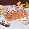 Wood Finger Ring Organizer Display Stands RDIS-WH0009-019-4