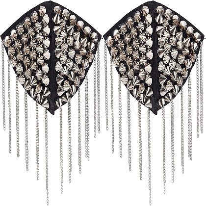 Fashionable Tassel Epaulettes AJEW-WH0235-47P-1