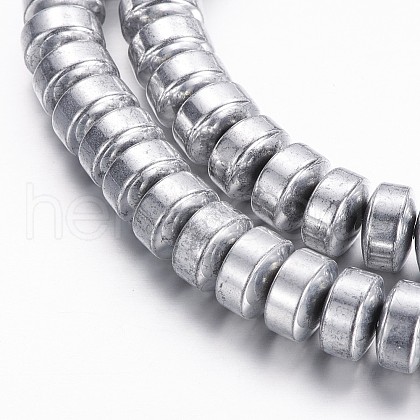 Electroplate Non-magnetic Synthetic Hematite Beads Strands G-A170-01C-P-1
