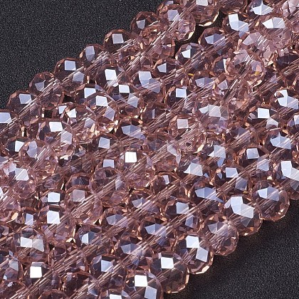 Glass Beads Strands GR10MMY-39L-1