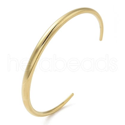 304 Stainless Steel Open Cuff Bangles BJEW-K241-02I-G-1