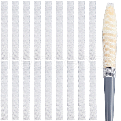 Gorgecraft 200Pcs PE Makeup Brush Protector Reusable Expandable Mesh Cover MRMJ-GF0001-51D-1
