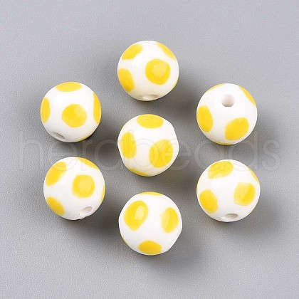 Handmade Porcelain Beads PORC-N009-04A-1