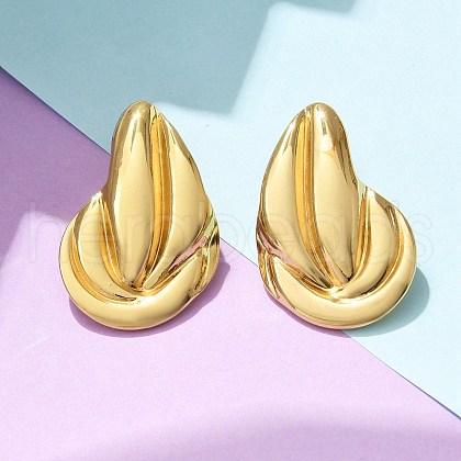 304 Stainless Steel Stud Earrings for Women EJEW-U047-05G-1