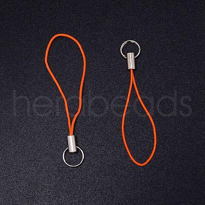 Polyester Cord Mobile Straps MOBA-WH0006-03-1
