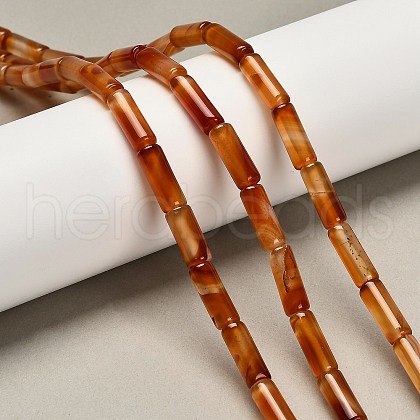 Dyed Natural Agate Beads Strands G-G203-01I-1