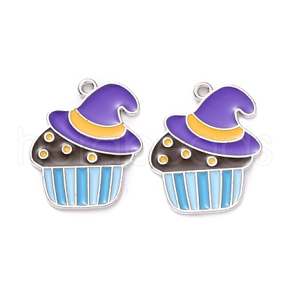 Halloween Alloy Enamel Pendant ENAM-B047-05P-1