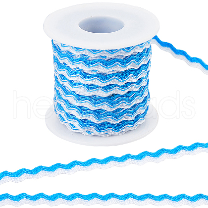 Gorgecraft Two Tone Polyester Wavy Fringe Trim Ribbon OCOR-GF0003-97C-1