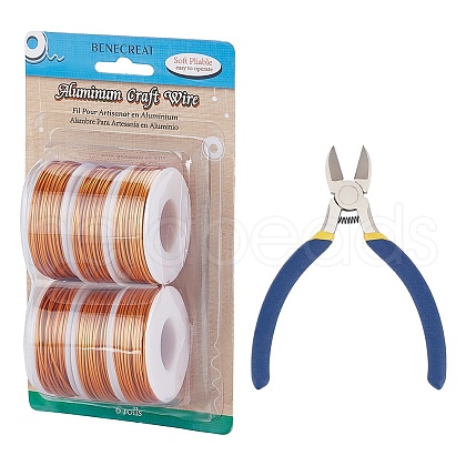 BENECREAT Round Aluminum Wire AW-BC0003-32F-1.5mm-1