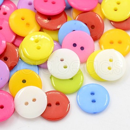 Acrylic Sewing Buttons BUTT-E084-E-M-1