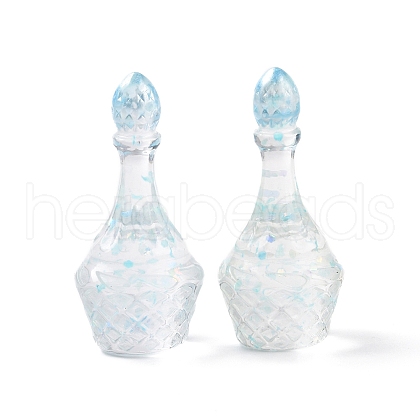 Dummy Bottle Transparent Resin Cabochon RESI-E025-05B-1