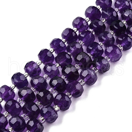 Natural Amethyst Beads Strands G-N327-08C-1