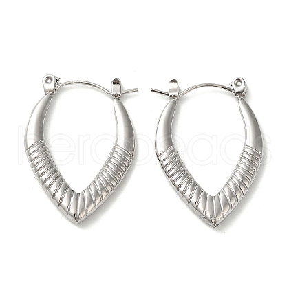 Non-Tarnish 304 Stainless Steel Hoop Earrings for Women EJEW-Z026-31P-1