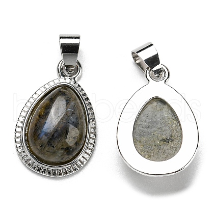 Natural Labradorite Pendants G-M405-05P-1