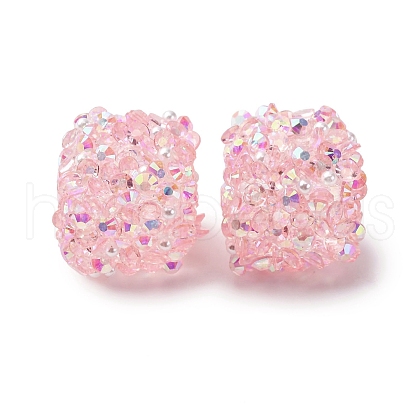 Resin Rhinestone Beads OACR-U009-01D-1
