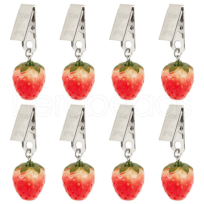 Resin Imitation Fruit Tablecloth Weights HJEW-AB00530-01-1