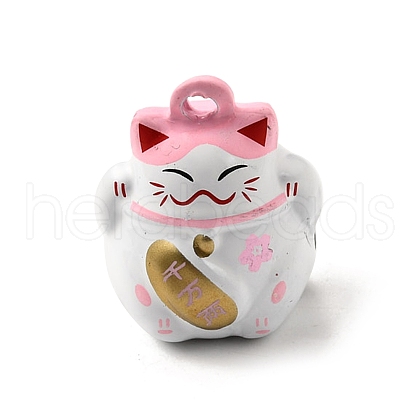 Spray Painted Alloy Bell Pendants FIND-U030-15B-02-1