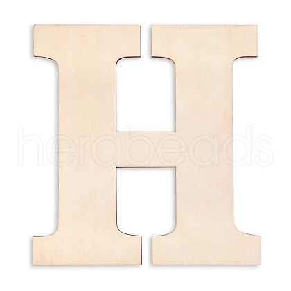 Letter Unfinished Wood Blank Cutouts DIY-ZX040-01H-1