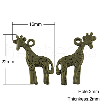 Tibetan Style Pendants TIBEP-GC095-AB-NR-1
