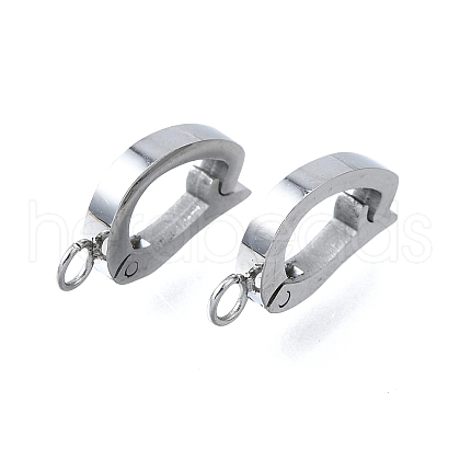 304 Stainless Steel Fold Over Clasps STAS-H233-05P-1