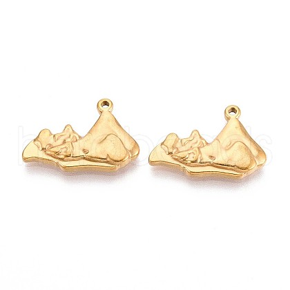 201 Stainless Steel Pendants STAS-N109-223G-1