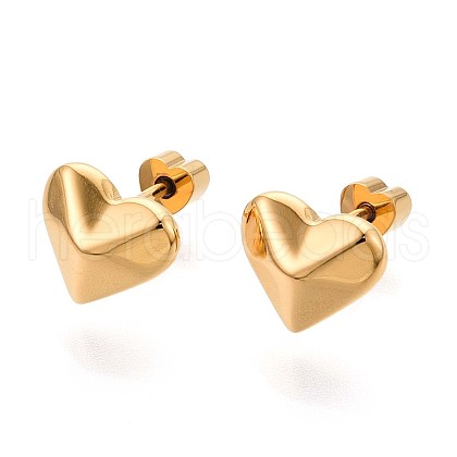 304 Stainless Steel Stud Earrings for Women EJEW-N059-19G-1