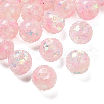Transparent Resin with Paillette Beads RESI-G110-01H-1