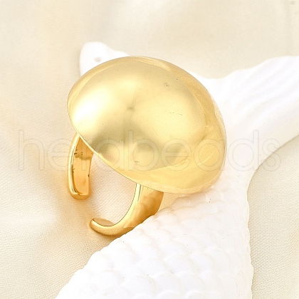 Brass Cuff Rings for Women RJEW-F183-01G-1