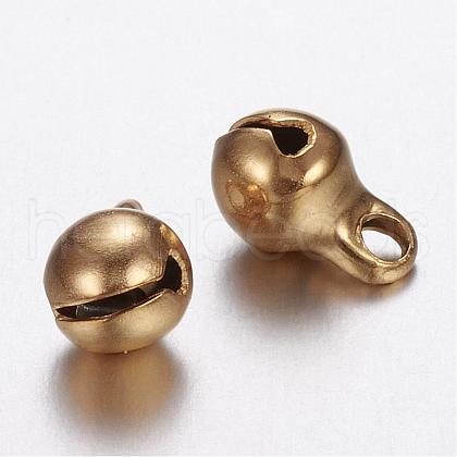Ion Plating(IP) 304 Stainless Steel Bell Charms UNKW-N0001-02G-1