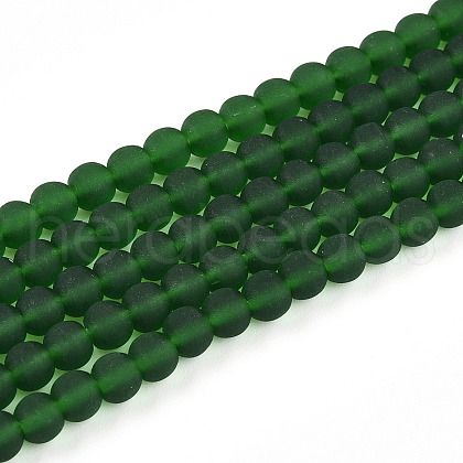 Transparent Glass Beads Strands GLAA-T032-T4mm-MD22-1