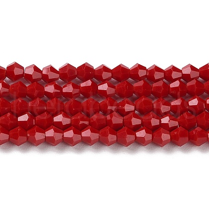 Opaque Solid Color Imitation Jade Glass Beads Strands EGLA-A039-P4mm-D01-1