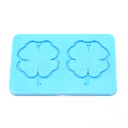 Clover DIY Pendant Silicone Molds DIY-WH0096-28-1