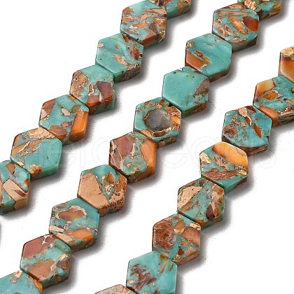 Synthetic Imperial Jasper Beads Strands G-Q050-B01-02-1